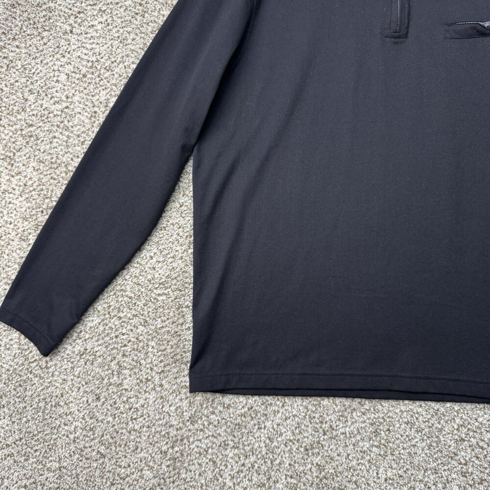 Johnston & Murphy XC4 Pullover Medium Black Performance 1/4 Zip Extreme Comfort - Picture 6 of 13
